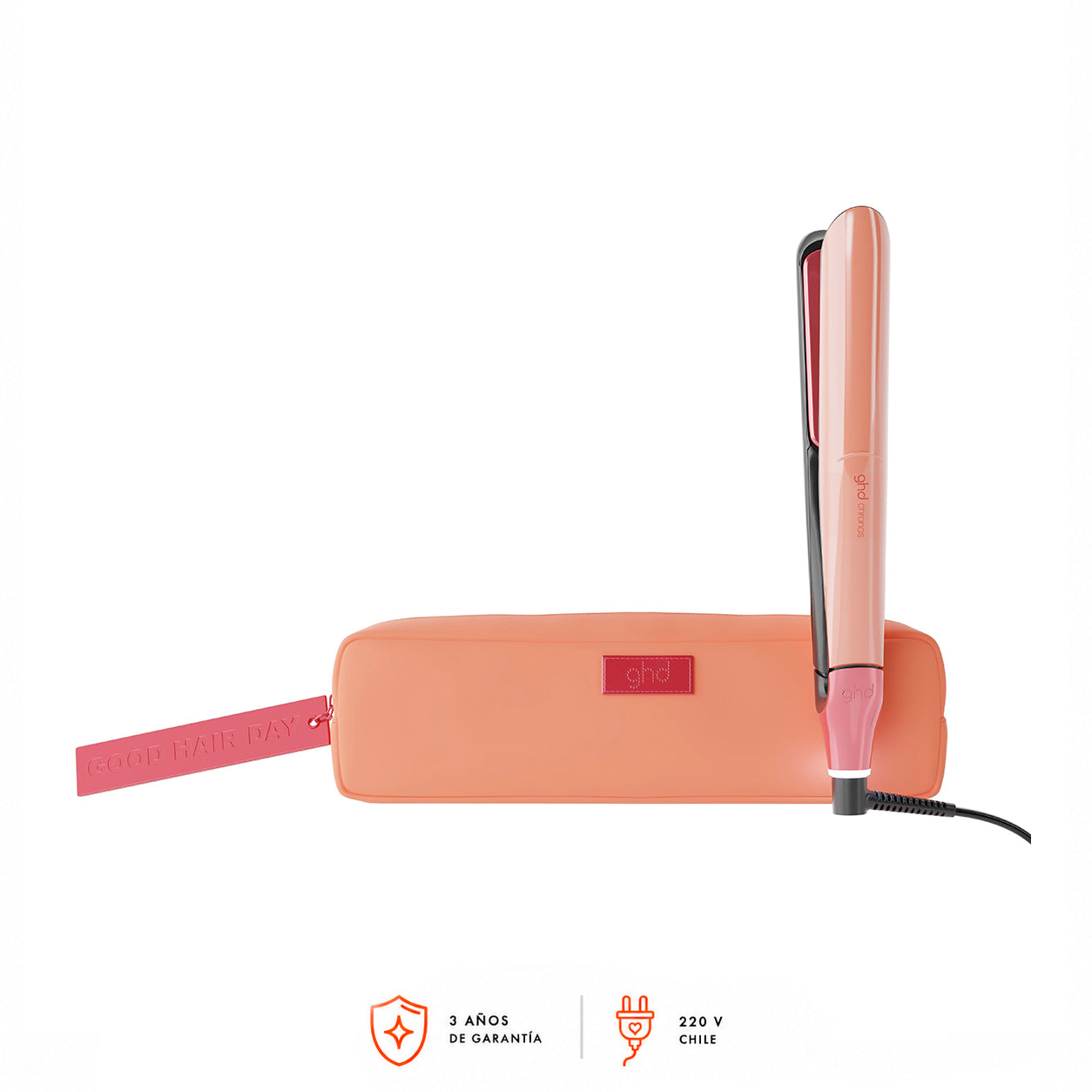 Plancha de pelo ghd chronos sun-kissed peach (Placas 26mm)