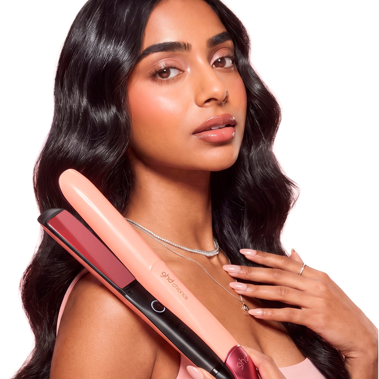 Plancha de pelo ghd chronos sun-kissed peach (Placas 26mm)