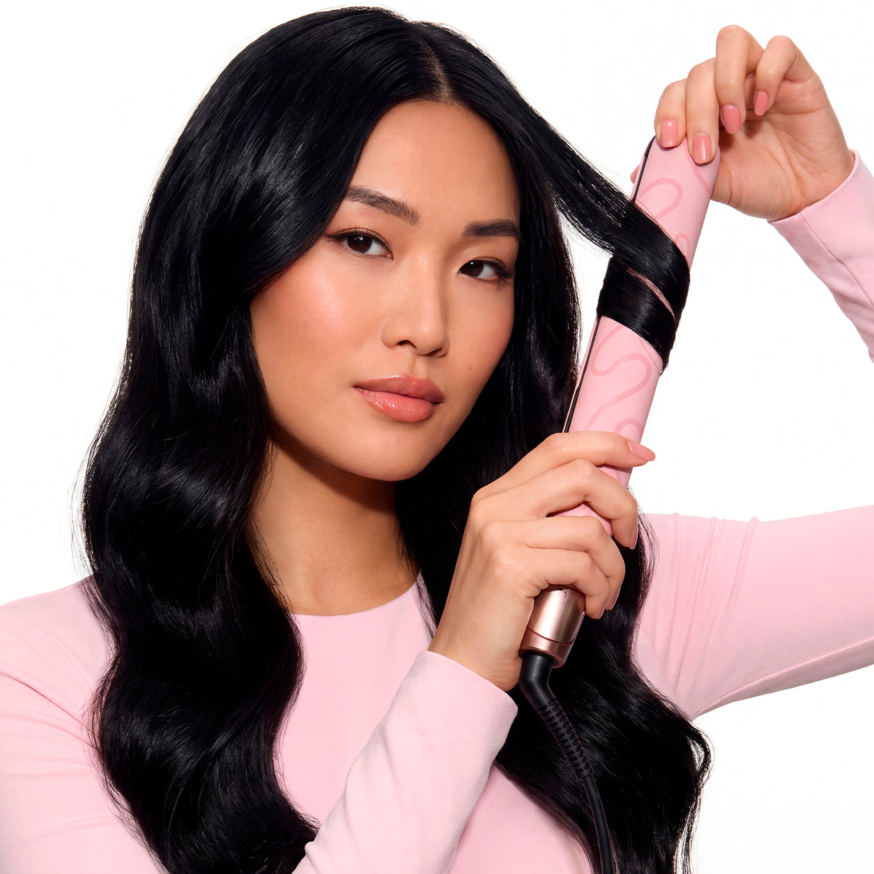 Plancha de pelo ghd chronos rosa pastel (Placas 26mm)