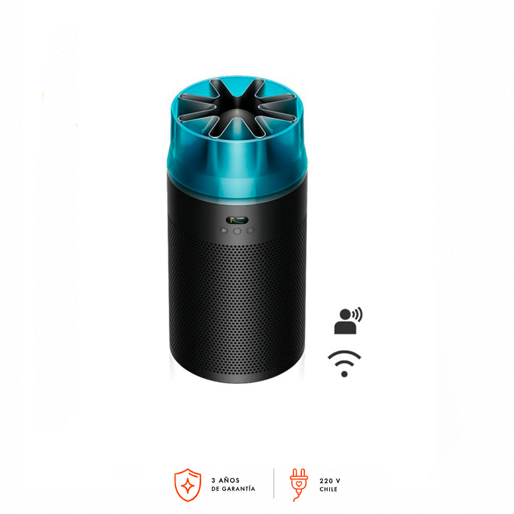 Purificador compacto HushJet HJ10 (negro/turquesa)