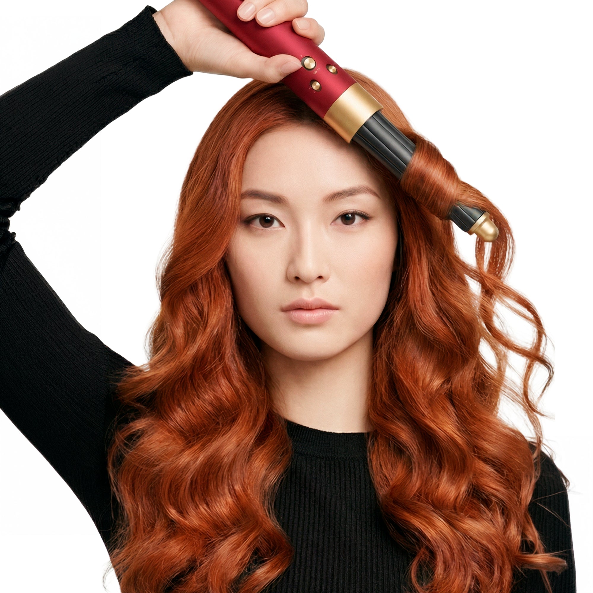 Dyson Airwrap i.d.- Liso + Ondulado Red Velvet/Gold