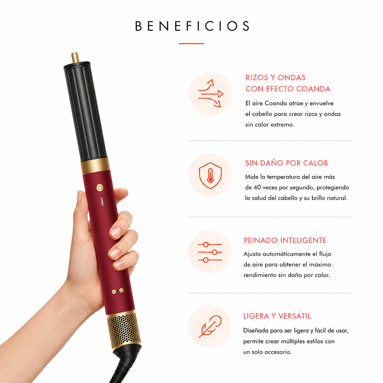 Dyson Airwrap Coanda 2x Red Velvet/Gold  – Edición Limitada