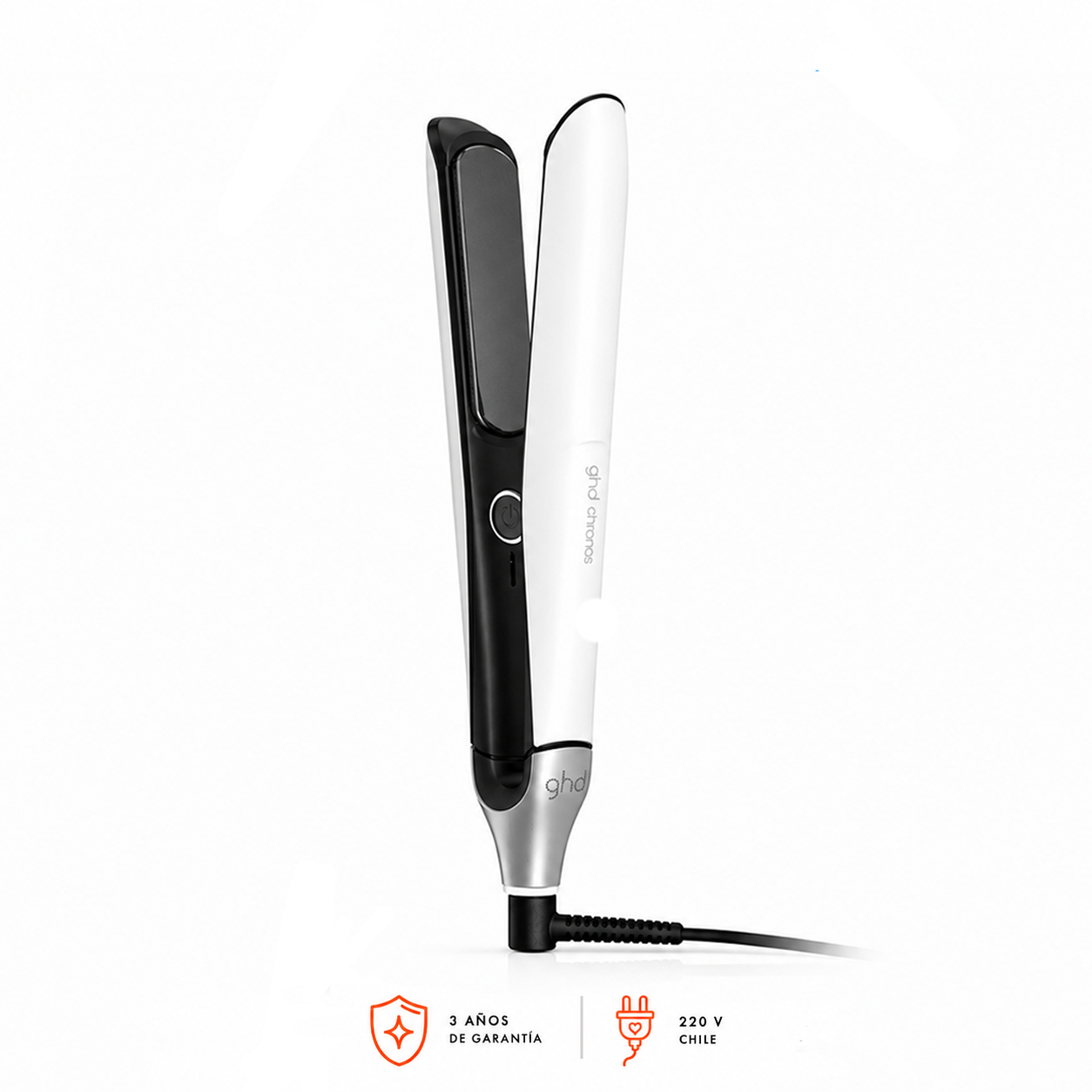 Plancha de pelo ghd chronos styler blanca (placas 26mm)