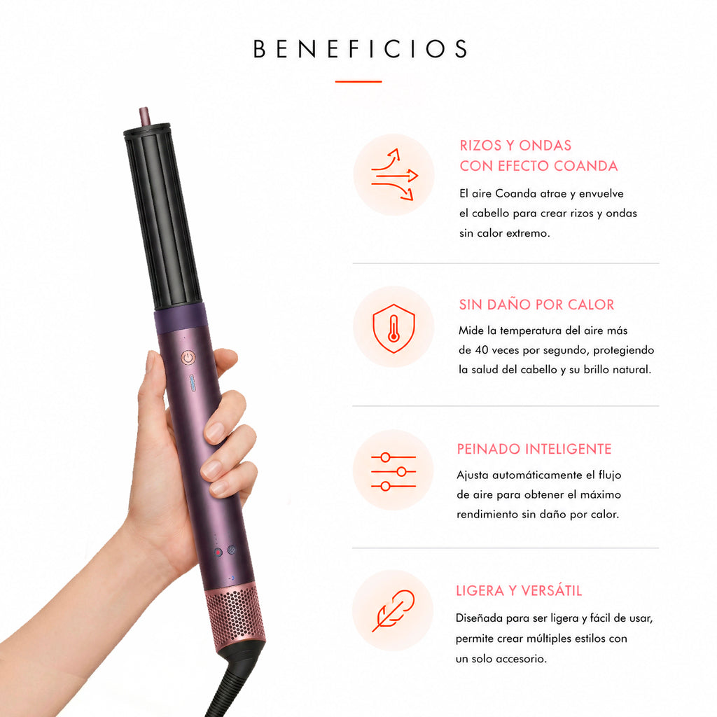 Dyson Airwrap Coanda 2x– Liso + Ondulado Jasper Plum